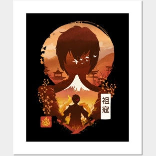 Ukiyo E Firebender Posters and Art